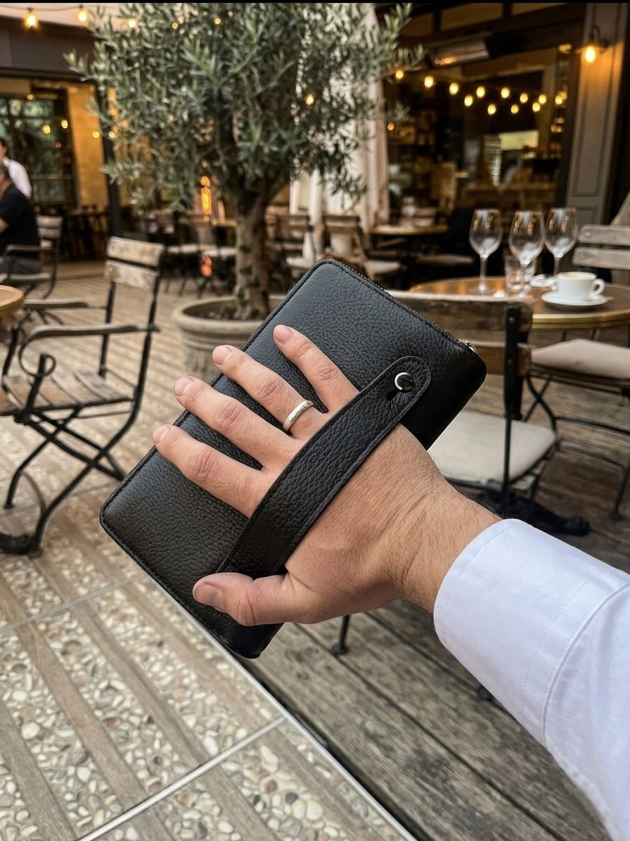 hakiki deri el cantasi portfoy kartlik para telefon bolmeli cok gozlu premium 100 deri 8683255014118 4818 jpg